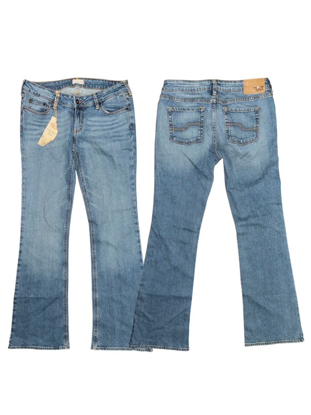 Tilt Light Wash Low Rise Flare Jeans